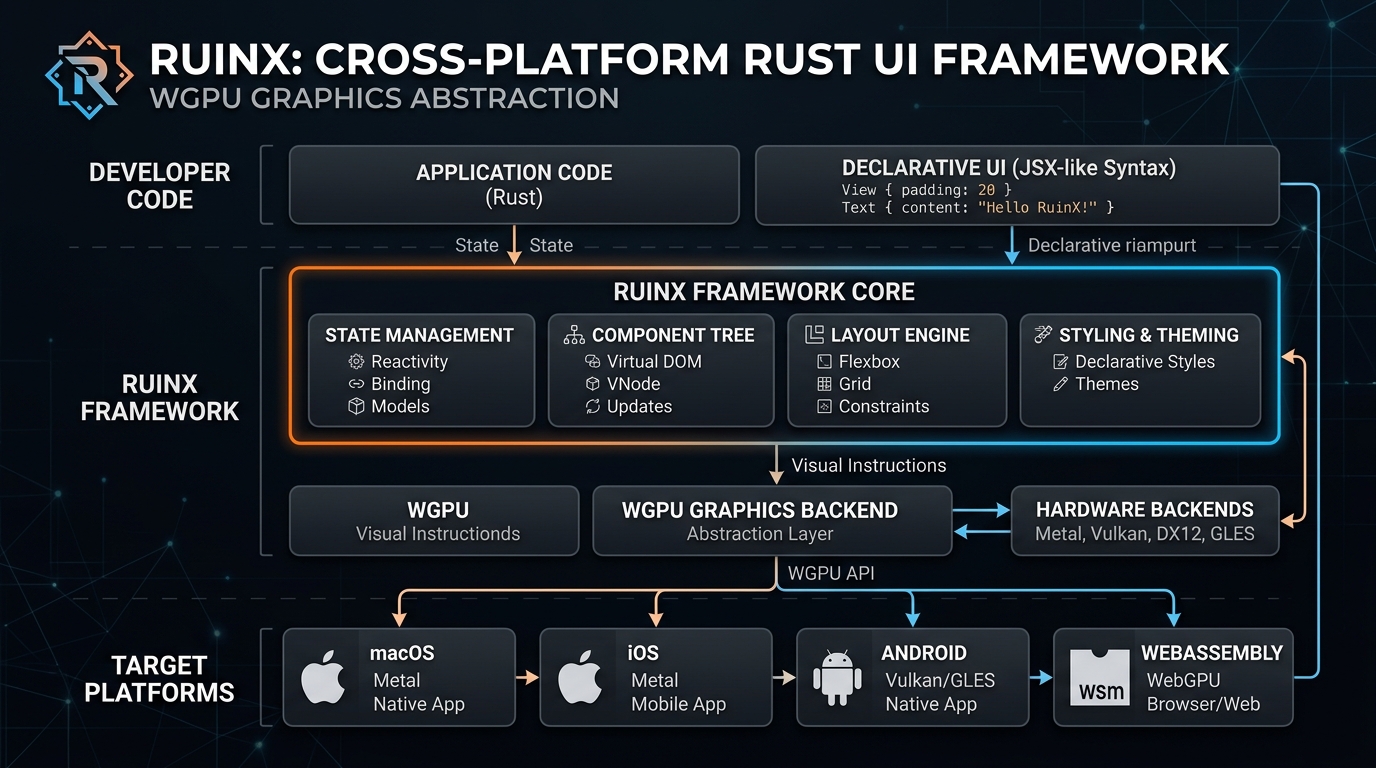 RuinX Rust UI Framework Architecture